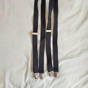 🎉Elegant Black And Grey Suspenders for Boys Set